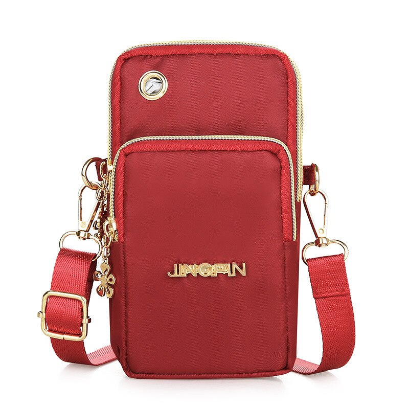 New Balloon Mobile Phone Crossbody Bags for Women Fashion Women Shoulder Bag Cell Phone Pouch With Headphone Plug 3 Layer Wallet - Amazhona 