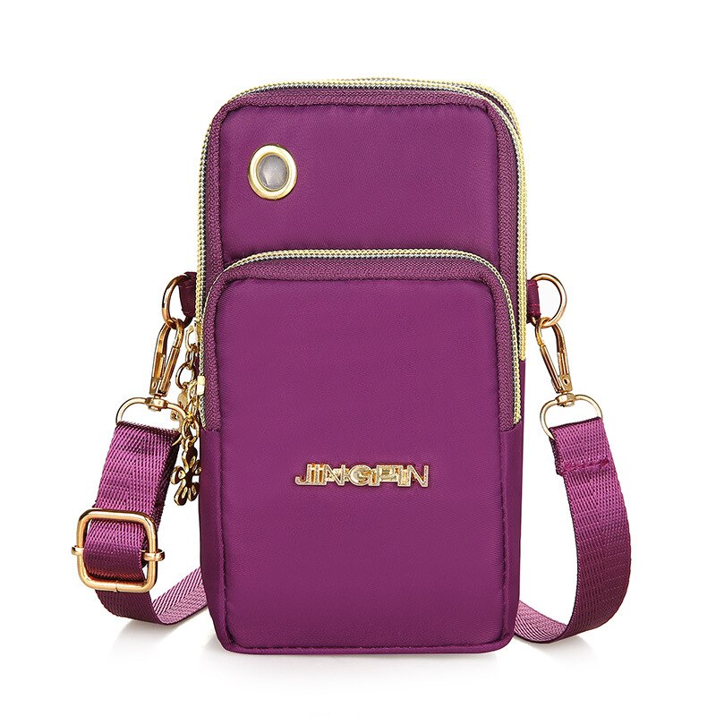 New Balloon Mobile Phone Crossbody Bags for Women Fashion Women Shoulder Bag Cell Phone Pouch With Headphone Plug 3 Layer Wallet - Amazhona 