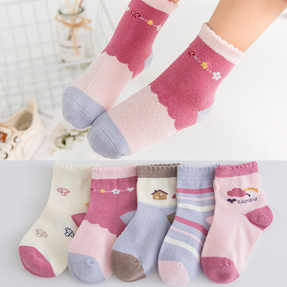 New Cotton Socks, Tube Socks, Children'S Socks, Boys And Girls, Big Children'S Socks - Amazhona 