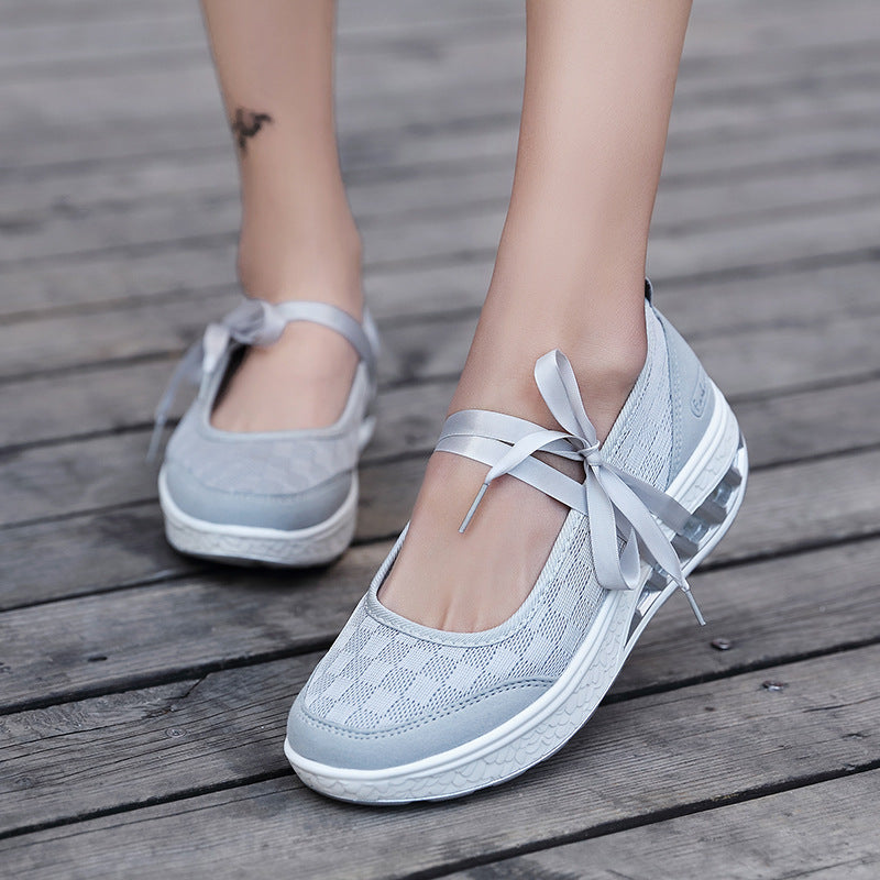 New Korean Style Comfortable Casual Shoes With Thick Sole - Amazhona 