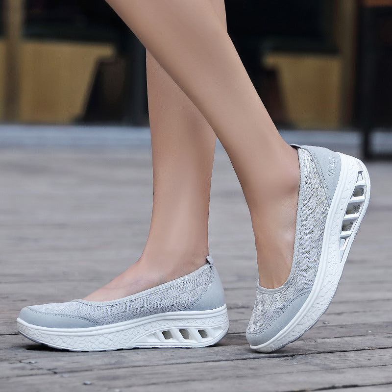 New Korean Style Comfortable Casual Shoes With Thick Sole - Amazhona 