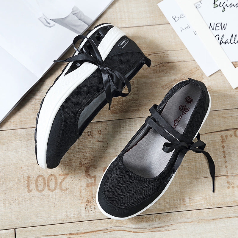 New Korean Style Comfortable Casual Shoes With Thick Sole - Amazhona 