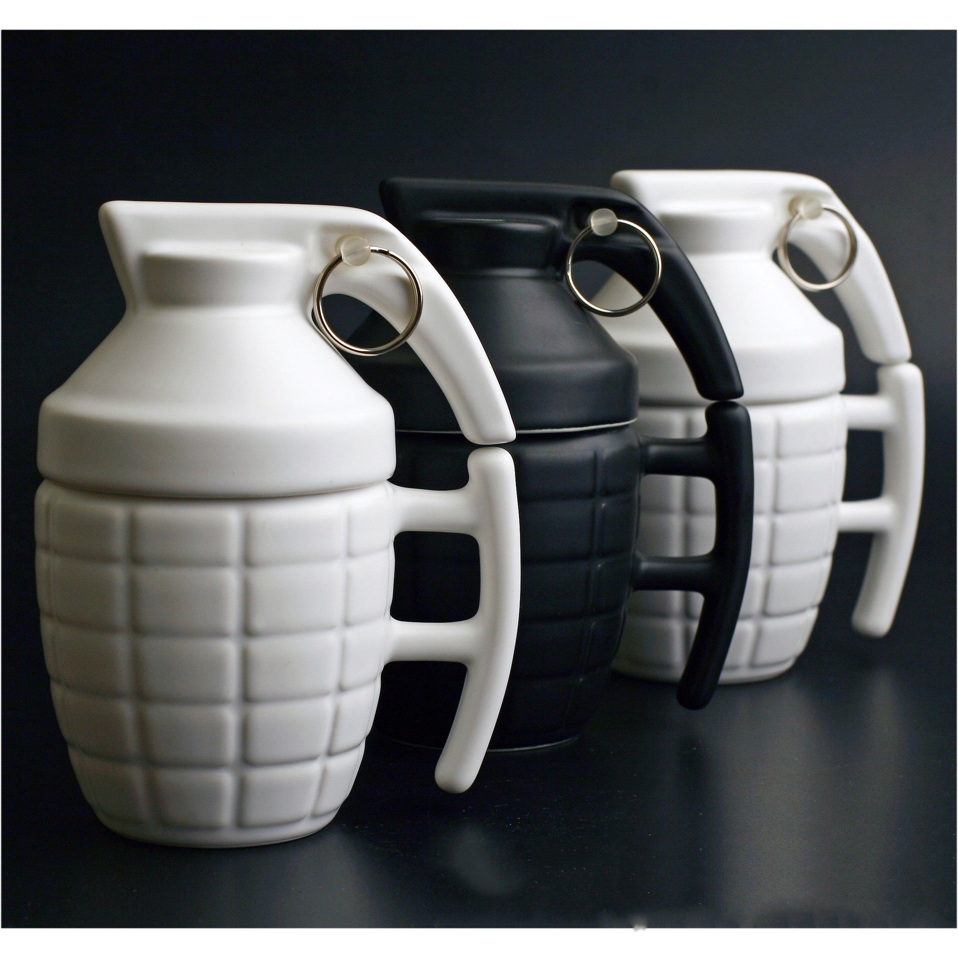 New Style Grenade Ceramic Mug With Lid Military Grenade Weapon Shape Coffee Mug - Amazhona 