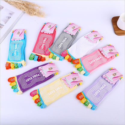 New Style Yoga Socks Cute and Fun Non-Slip Ladies Socks Harajuku Ing Five-finger Socks - Amazhona 