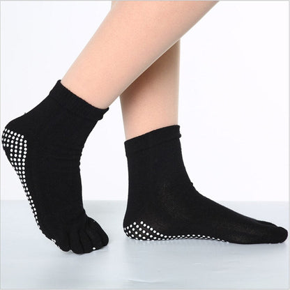 New Style Yoga Socks Cute and Fun Non-Slip Ladies Socks Harajuku Ing Five-finger Socks - Amazhona 