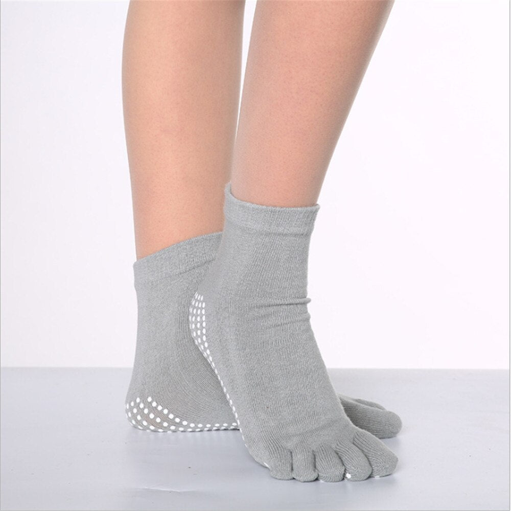 New Style Yoga Socks Cute and Fun Non-Slip Ladies Socks Harajuku Ing Five-finger Socks - Amazhona 