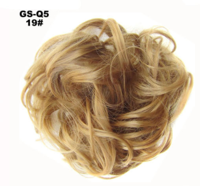 New Trendy Design Women Wavy Curly Messy Hair Bun Synthetic - Amazhona 