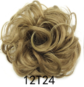 New Trendy Design Women Wavy Curly Messy Hair Bun Synthetic - Amazhona 