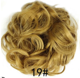 New Trendy Design Women Wavy Curly Messy Hair Bun Synthetic - Amazhona 