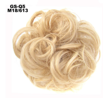 New Trendy Design Women Wavy Curly Messy Hair Bun Synthetic - Amazhona 