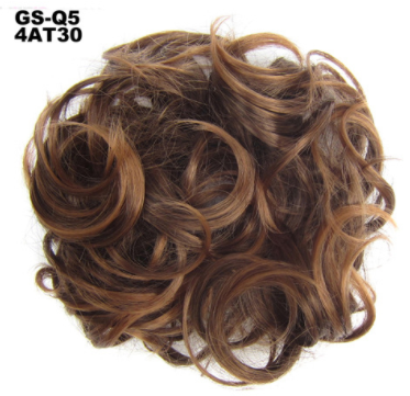 New Trendy Design Women Wavy Curly Messy Hair Bun Synthetic - Amazhona 