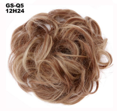 New Trendy Design Women Wavy Curly Messy Hair Bun Synthetic - Amazhona 