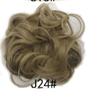 New Trendy Design Women Wavy Curly Messy Hair Bun Synthetic - Amazhona 