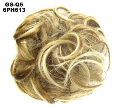 New Trendy Design Women Wavy Curly Messy Hair Bun Synthetic - Amazhona 