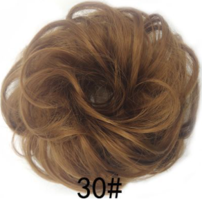 New Trendy Design Women Wavy Curly Messy Hair Bun Synthetic - Amazhona 