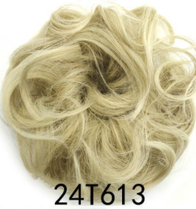 New Trendy Design Women Wavy Curly Messy Hair Bun Synthetic - Amazhona 