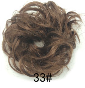 New Trendy Design Women Wavy Curly Messy Hair Bun Synthetic - Amazhona 