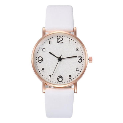 New Women Watch Luxury Brand Casual Exquisite Leather Belt Watches With Fashionable Simple Style Quartz WristWatch Reloj Mujer - Amazhona 