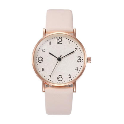 New Women Watch Luxury Brand Casual Exquisite Leather Belt Watches With Fashionable Simple Style Quartz WristWatch Reloj Mujer - Amazhona 