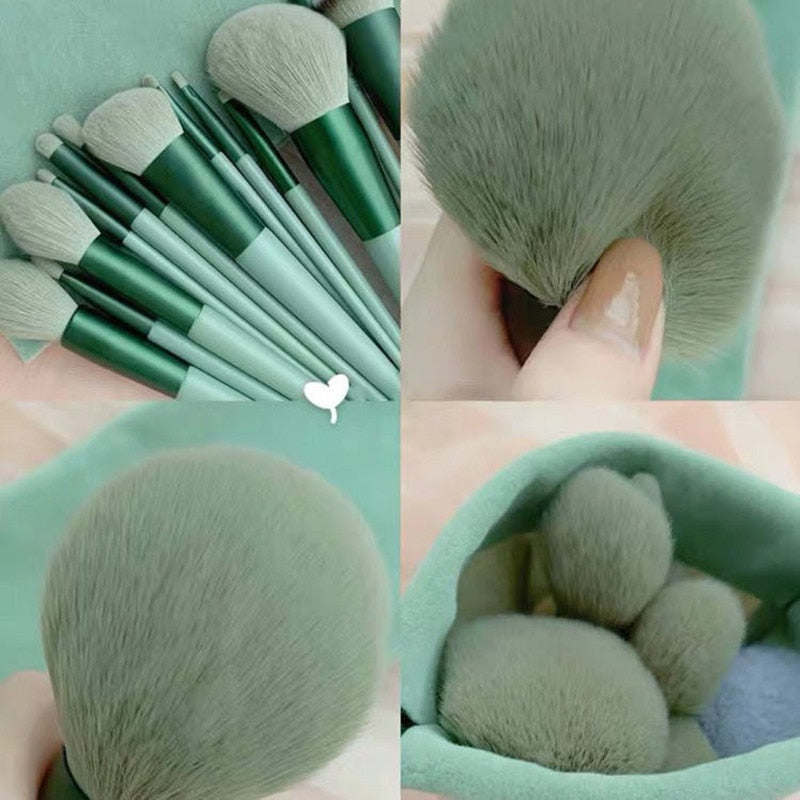 Newest! Soft Fluffy Makeup Brushes Set for Cosmetics Foundation Blush Powder Eyeshadow Kabuki Blending Makeup Brush Beauty Tool - Amazhona 