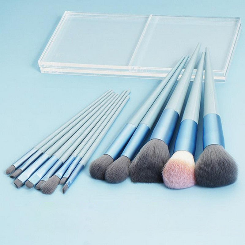 Newest! Soft Fluffy Makeup Brushes Set for Cosmetics Foundation Blush Powder Eyeshadow Kabuki Blending Makeup Brush Beauty Tool - Amazhona 