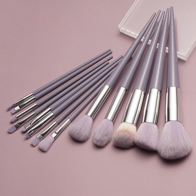 Newest! Soft Fluffy Makeup Brushes Set for Cosmetics Foundation Blush Powder Eyeshadow Kabuki Blending Makeup Brush Beauty Tool - Amazhona 