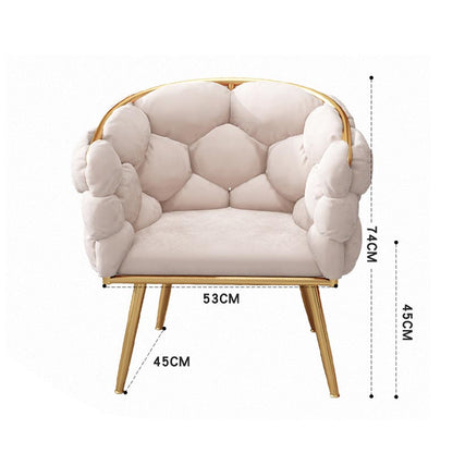 Nordic Ins Leisure Single Sofa Chairs Light luxury Net Red Girl bedroom Chair Nail Salon Makeup Chair Creative Bedroom Chair New - Amazhona 