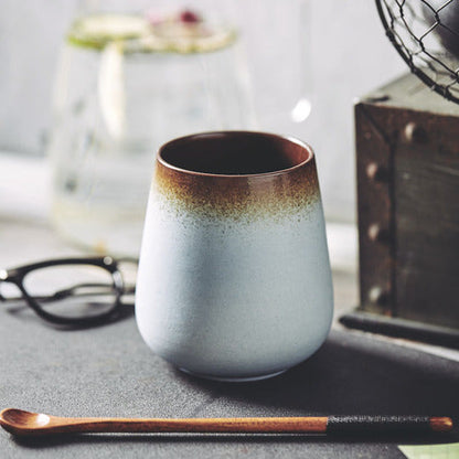 Office Japanese style retro coffee cup - Amazhona 