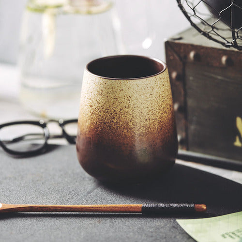 Office Japanese style retro coffee cup - Amazhona 