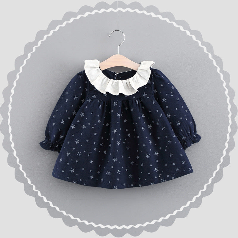 Online Shop Girl Dress, Autumn Baby Clothes, Korean Baby Princess Skirt Factory Wholesale - Amazhona 