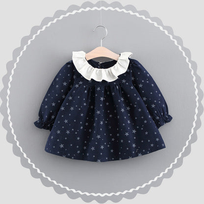 Online Shop Girl Dress, Autumn Baby Clothes, Korean Baby Princess Skirt Factory Wholesale - Amazhona 