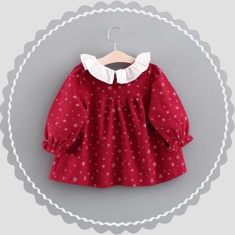 Online Shop Girl Dress, Autumn Baby Clothes, Korean Baby Princess Skirt Factory Wholesale - Amazhona 