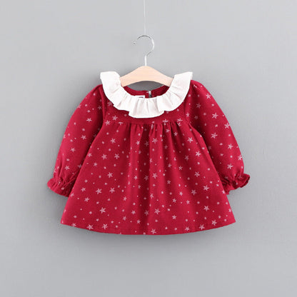 Online Shop Girl Dress, Autumn Baby Clothes, Korean Baby Princess Skirt Factory Wholesale - Amazhona 