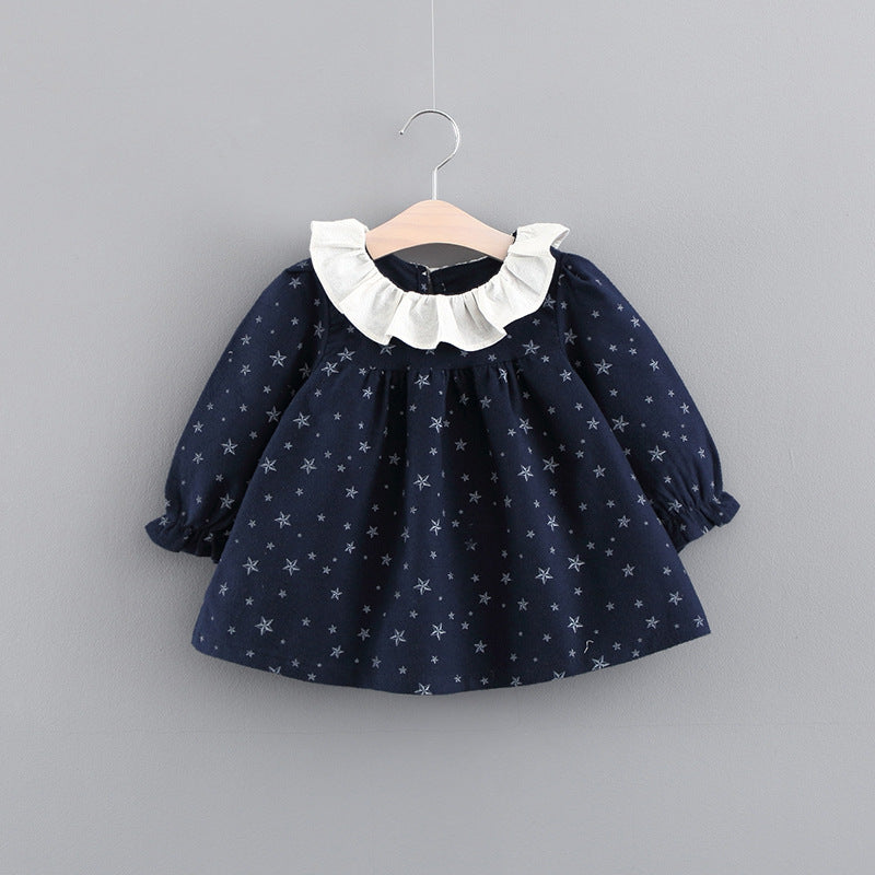 Online Shop Girl Dress, Autumn Baby Clothes, Korean Baby Princess Skirt Factory Wholesale - Amazhona 