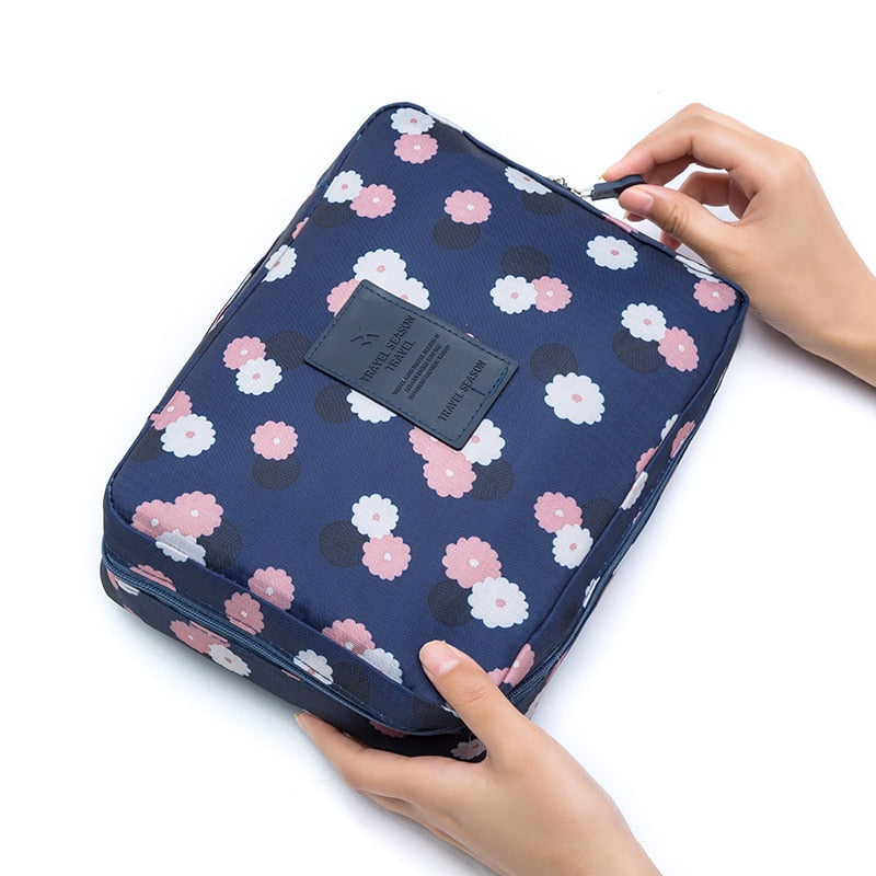 Outdoor Girl Cosmetic Bag Makeup Bag Women Toiletries Organizer Waterproof Female Storage Make up Cases - Amazhona 