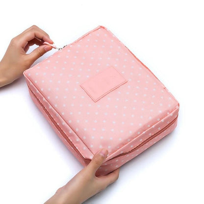 Outdoor Girl Cosmetic Bag Makeup Bag Women Toiletries Organizer Waterproof Female Storage Make up Cases - Amazhona 