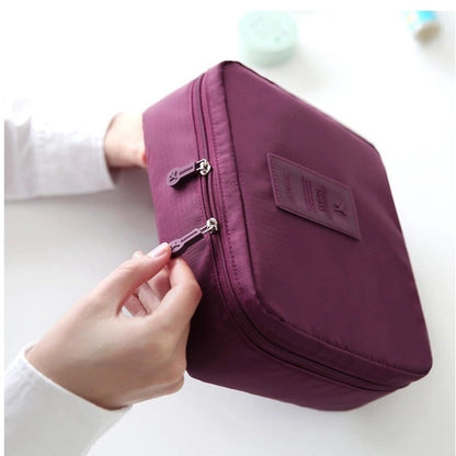 Outdoor Girl Cosmetic Bag Makeup Bag Women Toiletries Organizer Waterproof Female Storage Make up Cases - Amazhona 