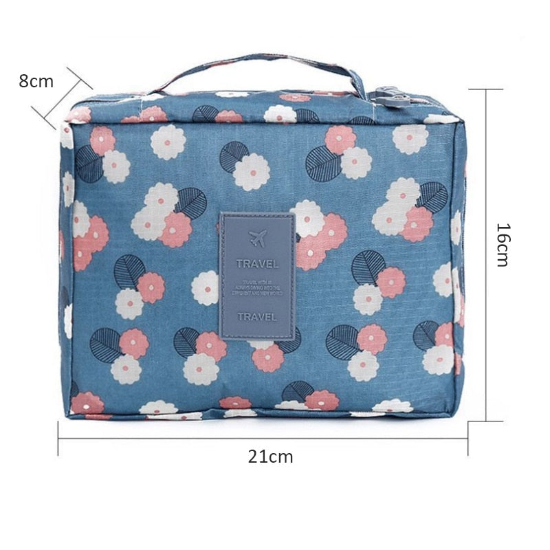 Outdoor Girl Cosmetic Bag Makeup Bag Women Toiletries Organizer Waterproof Female Storage Make up Cases - Amazhona 