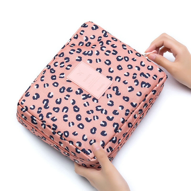 Outdoor Girl Cosmetic Bag Makeup Bag Women Toiletries Organizer Waterproof Female Storage Make up Cases - Amazhona 