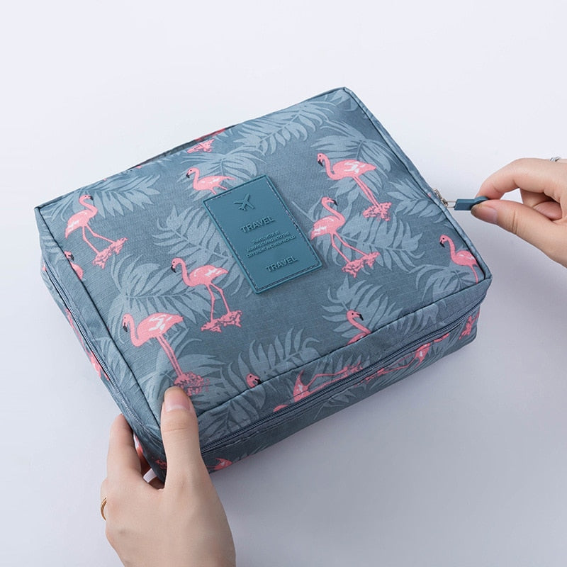 Outdoor Girl Cosmetic Bag Makeup Bag Women Toiletries Organizer Waterproof Female Storage Make up Cases - Amazhona 