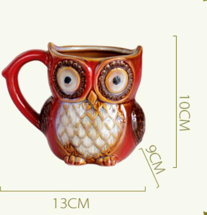 Owl Ceramic Cup - Amazhona 