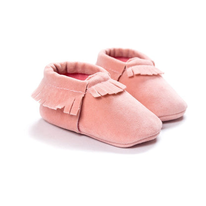 PU Suede Leather Newborn Baby Shoes - Amazhona 