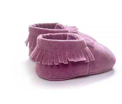 PU Suede Leather Newborn Baby Shoes - Amazhona 