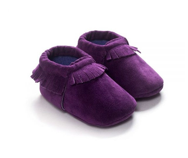 PU Suede Leather Newborn Baby Shoes - Amazhona 