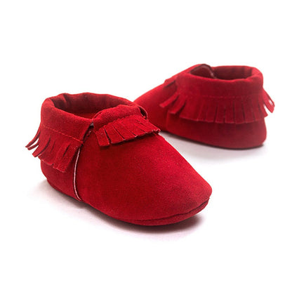 PU Suede Leather Newborn Baby Shoes - Amazhona 