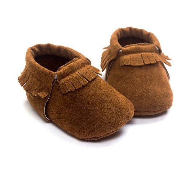 PU Suede Leather Newborn Baby Shoes - Amazhona 