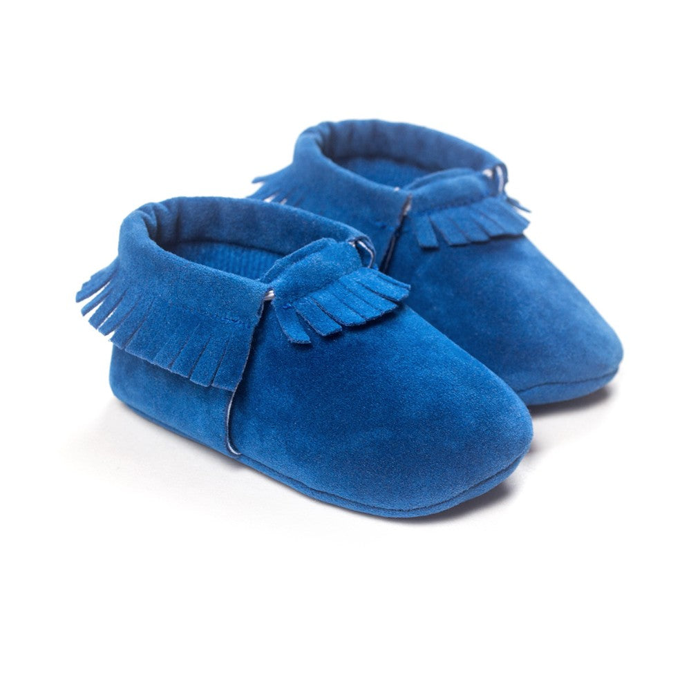 PU Suede Leather Newborn Baby Shoes - Amazhona 