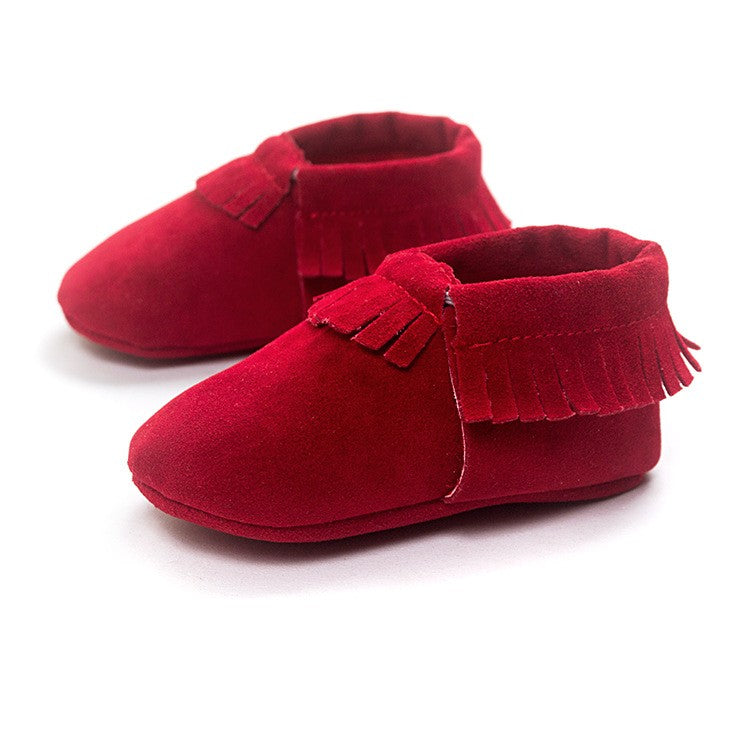 PU Suede Leather Newborn Baby Shoes - Amazhona 