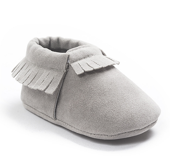 PU Suede Leather Newborn Baby Shoes - Amazhona 