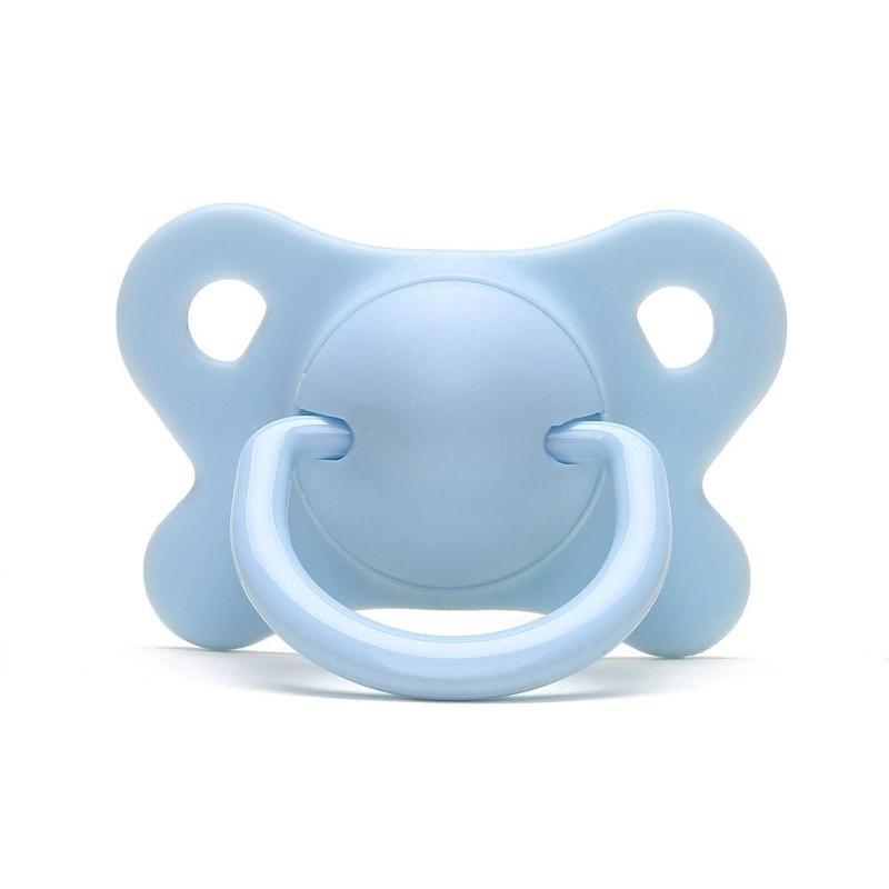 Pacifier Sleeping Baby Pacifier Newborn Silicone Pacifier Super Soft Flat Head - Amazhona 